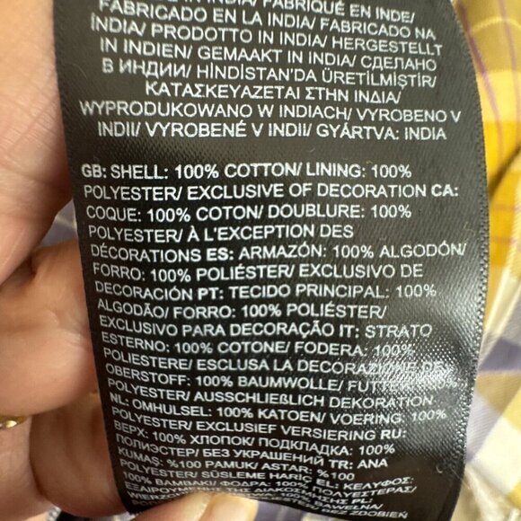 The North Face Men's L Arroyo LS Flannel Button Shirt Organic Gold Plaid NWT - Picture 12 of 15